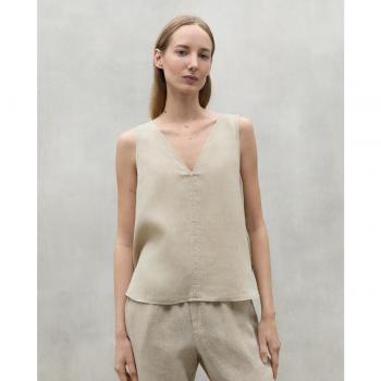 Camiseta de mujer Samy beige ECOALF confeccionada de forma sostenible