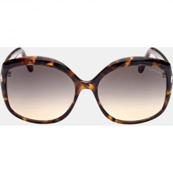 Tom Ford Ft0919 Chiara 55B Havana Sunglasses - Brown - Unisex - Size: 60 MM