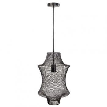 Lámpara de Techo Alexandra House Living Negro, Lámpara de techo de metal negro, 29x29x40/120