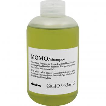 Champú Davines MOMO 250 ML - Hidratante, para cabellos secos, con extracto de hortalizas, proporciona hidratación y suavidad, formulación libre de sulfatos y parabenos