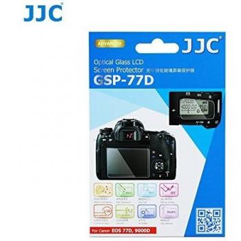 JJC GSP-77D Ultra-thin LCD Optical Glass Screen Protector For EOS 77D, 9000D, With 2 PCS Sub-Screen PET Film Protector