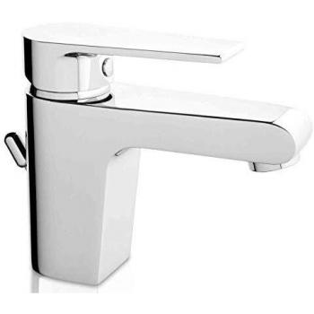 Mezclador Monocomando para Lavabo Mamoli Logos R24200 con Acabado Cromado y Conexiones Flexibles