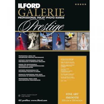 ILFORD Fine Art Smooth 200g Inkjet Photo Paper, 13x18 cm, 50 Sheets