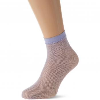 Dim Style Tobillero Fantasía Rejilla, Calcetines para Mujer, Azul