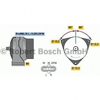 Alternador Bosch 0986046570 de alto rendimiento