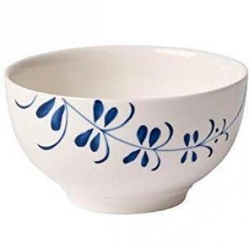Villeroy & Boch Old Luxembourg Brindille Bowl, Crockery High-Quality Porcelain, Blue and White, 750 ml