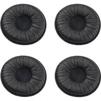 Bingle 2 pares de almohadillas redondas de repuesto de 50 mm para auriculares Plantronics Sennheiser Jabra ATH Sony AKG Philips Audio-Technica