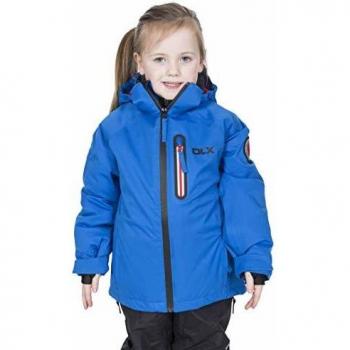 DLX Luwin - Chaqueta de esquí impermeable para niños, Unisex niños, Chaqueta de esquí, UCJKSKO20001_BLU5/6, azul, talla 5/6