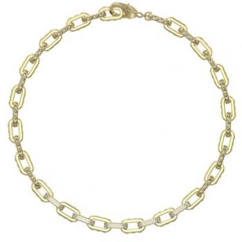 Collar Mujer Guess Brillante de Invierno en Acero Dorado