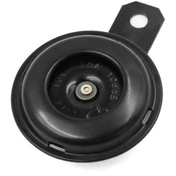 sourcing map 12V 1,5A Altavoz Negro Pequeña Bocina para Moto Alarma Trompeta 67mm