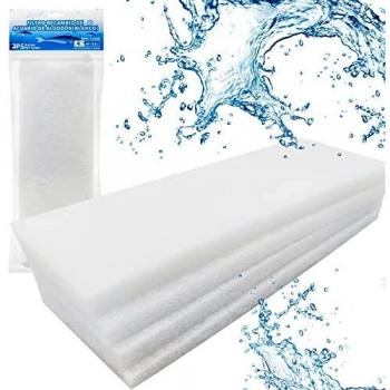 BPS 4X Recambio Filtro Acuario Polifibra para Acuarios Cartucho de Reemplazo Filtración de Recambio