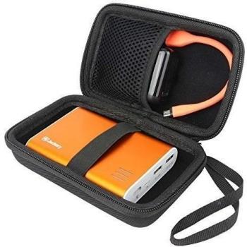 Khanka Duro Viaje Estuche Bolso Funda para Jackery giant+ 12000mAh 2 ports Cargador Móvil 3.1A Batería Externa 12000 Power Bank