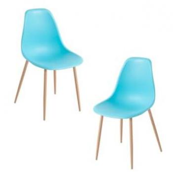 Pack 2 Sillas Mykle Turquesa para Comedor