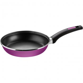Monix Mora - Sartén 18 cm de acero esmaltado lila con antiadherente Teflon® Classic.
