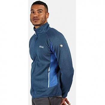 Regatta Ecuador-Chaqueta Softshell, Tejido Elástico Extol De Punto Cálido Reforzado Soft Shell, Hombre, Nautical Blue/Navy, XXL