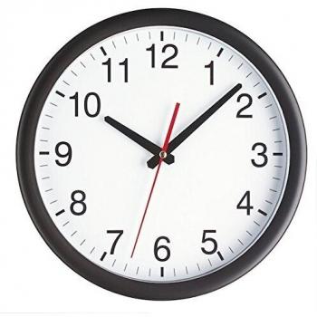 TFA Reloj de Pared electrónico Negro de 300 mm