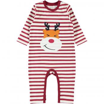 NAME IT - Pelele - Manga Larga - para bebé niño Bufón Rojo 18 Meses
