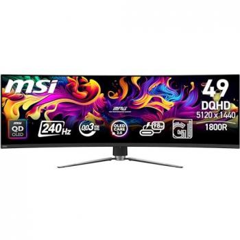 Monitor Gaming Curvo MSI MPG 491CQPXDE QD-OLED 124,5 cm (49) Dual QHD 5120 x 1440 Pixeles 240Hz 0,03 ms Negro