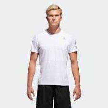 Adidas Own The Run tee T-Shirt, Hombre, White/Reflective Silver, L