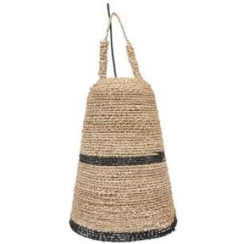 Lámpara de Techo Romimex Negro Natural E27 220-240 V