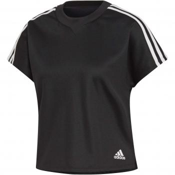 adidas Atteetude tee Camiseta, Mujer, Negro/Blanco, 2XS