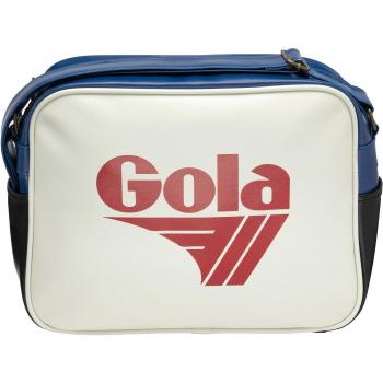 Gola Redford Unisex Shoulder Bag - Off White/Deep Red/Black