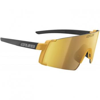 Gafas de sol Salice 027 negro oro con lente espejada RW oro