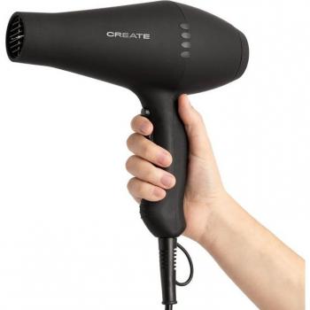 Secador de Pelo Create Hair Styler 2100W - Negro, Motor AC, 2 Cabezales, 3 Temperaturas, Función Frío, 2 Velocidades