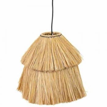 Lámpara de Techo de Fibra Natural Marrón 38x38x30 Alexandra House