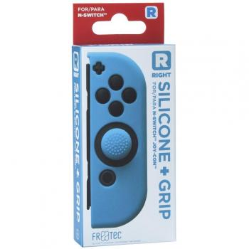 Funda de Silicona y Grip Azul para Joy-Con Derecho - Nintendo Switch FR·TEC
