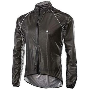 SIX2 Grey/Black Chaqueta impermeable cortavientos Ward XL Unisex Adulto