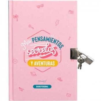 Diario con Candado - Mis Pensamientos, Secretos y Aventuras de Mr. Wonderful, 21x14x1 cm