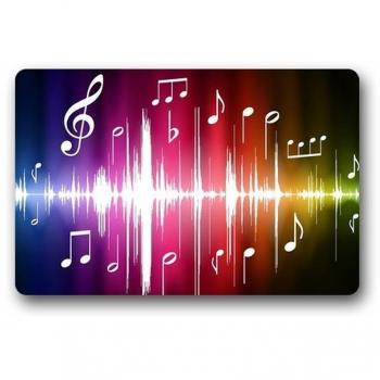 Doormat No.01 Custom Musical Notes Home Door Mats Top Fabric&Rubber Bathroom Welcome Mats Floor Mat Rug Carpets Indoor/Outdoor