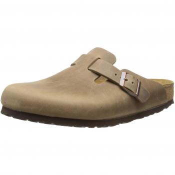 Birkenstock Boston Classic Oiled Leather Clogs, Brown, Size 12 US (EU 45)