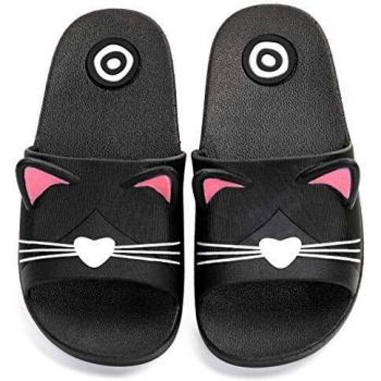 Vunavueya Niño Niña Sandalias y chanclas Zapatos de Playa y Piscina Unisex Niños Zapatillas Baño de Estar por Casa Verano Negro