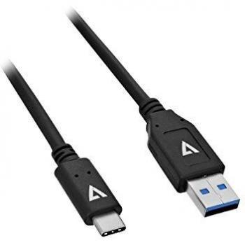 V7 V7U2C-1M-BLK-1E USB2-0 A a USB-C Cable 1m negro