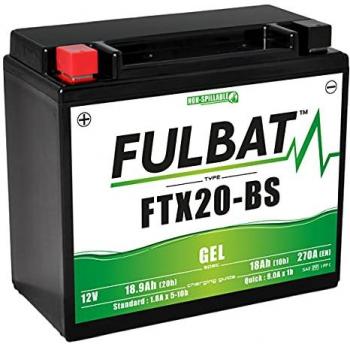 Batería de Moto Gel 12V 18Ah Fulbat FTX20A-BS / YTX20A-BS / YTX20CH-BS