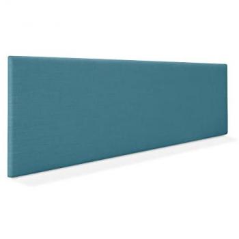 Cabecero de Lino Natural Liso Tapizado para Cama Dormitorio Moderno Top Trending (Turquesa, 135cm para Camas 120/135/140)