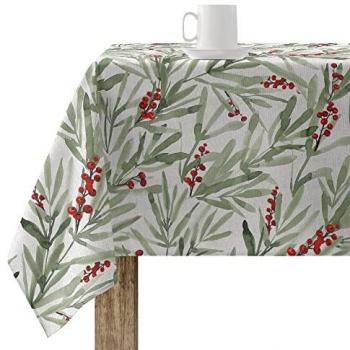 Mantel Resinado Antimanchas Navidad 250x150 cm Multicolor Modelo Merry Christmas