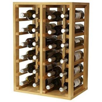 Expovinalia Botellero 24 Botellas, Madera, Roble Claro, 66x46x32 cm