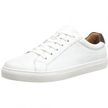Hush Puppies Colton White Leather Cupsole Sneakers for Men
