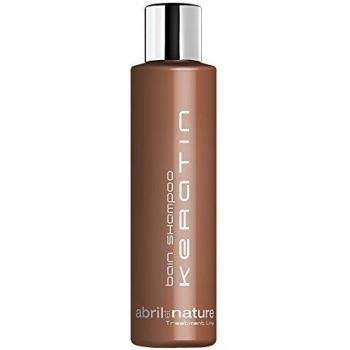 abril et nature | Reparación y fortalecimiento del cabello KERATIN | Champú Profesional de Peluquería con Queratina | Cabello Dañado | Reparación total y antirrotura – 250ml