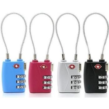 Virocana 3 Dial Combination TSA Lock Set-Your-own Combination Lock, Padlock Luggage Lock Travel Smart Cable Lock for Suitcase Luggage,Travel bags,GYM and Home Use