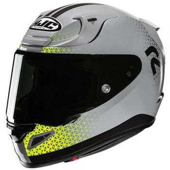 Casco Integral HJC RPHA 12 Enoth MC3H Gris-Amarillo con diseño aerodinámico, sistema de ventilación avanzado, interior desmontable y lavable, visor anti-rayaduras y protección UV, homologado ECE