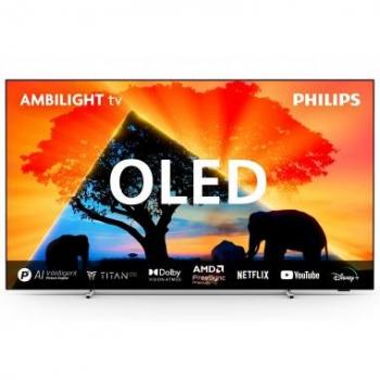 Televisor Philips Ambilight 48OLED769, 48 (121 cm), 4K UHD, Dolby Vision, Dolby Atmos, Titan OS, Smart TV, HDR10, OLED, AMD FreeSync, NVIDIA G-SYNC