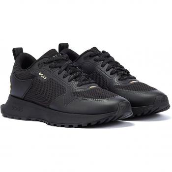 Zapatillas de hombre tipo running bajas suela volumen - Negro Talla 43