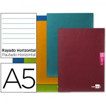 Libreta Liderpapel Scriptus A5 Plus 48 Hojas 90g/m2 Horizontal con Margen