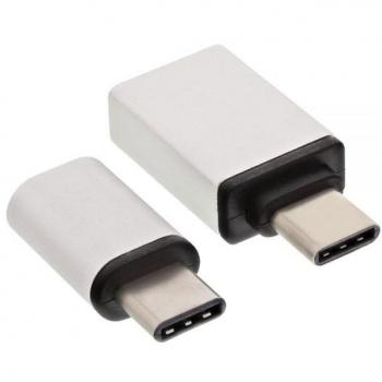 Adaptador USB OTG InLine® 3.1 C a Micro-USB y USB 3.0 A, Aluminio