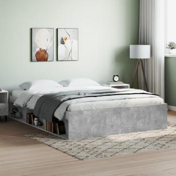 Estructura de cama gris hormigón 150x200 cm King Size Vidaxl