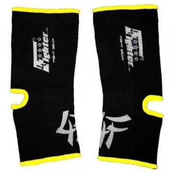 4FIGHTER Vendajes de condiloideo 4FAG negro con amarillo outlines, Talla:S/M